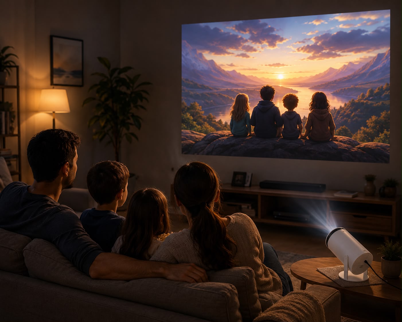 Projetor Led Multimídia Para Filmes Séries E Apresentações