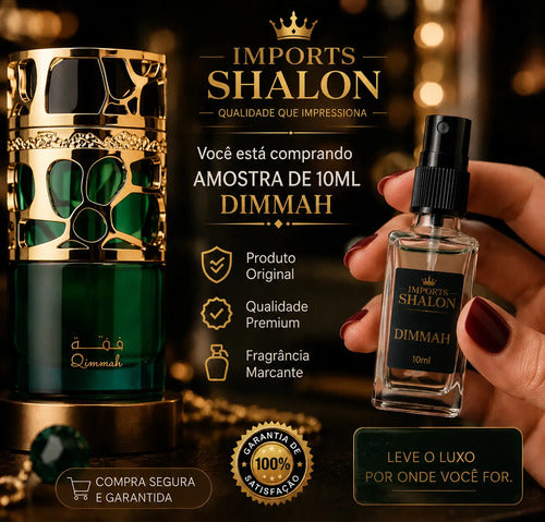 Perfume Qimmah Lattafa Feminino 10ml Elegante Longa Fixação