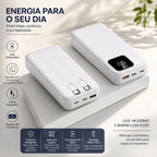 Carregador Portátil 22000mAh Compatível Com iPhone Android