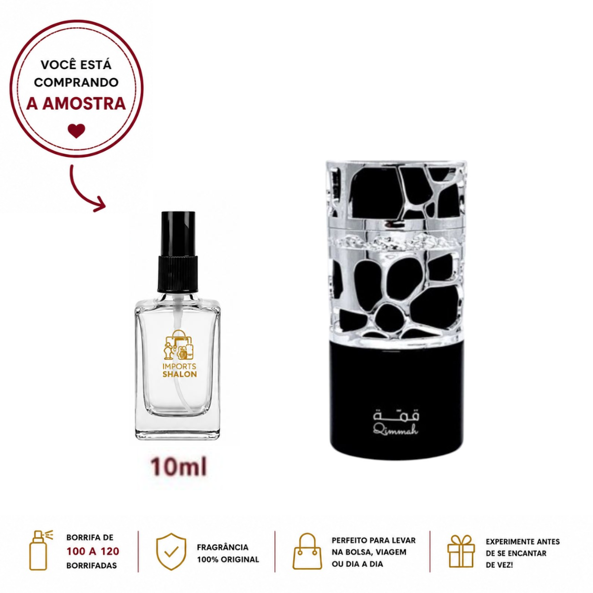 Qimmah Black 10ml Poder e Elegância em Cada Gota