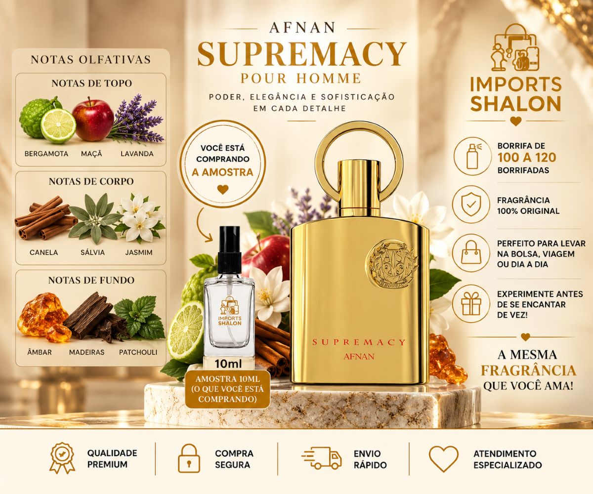 Mini Perfume Supremacy 10ml Aroma Frutado Marcante
