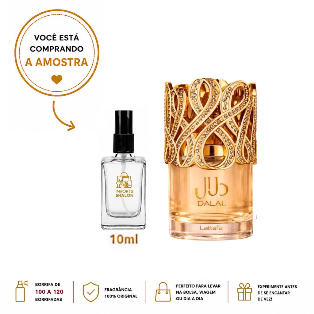 Mini Perfume Dalal 10ml Fragrância Oriental Envolvente