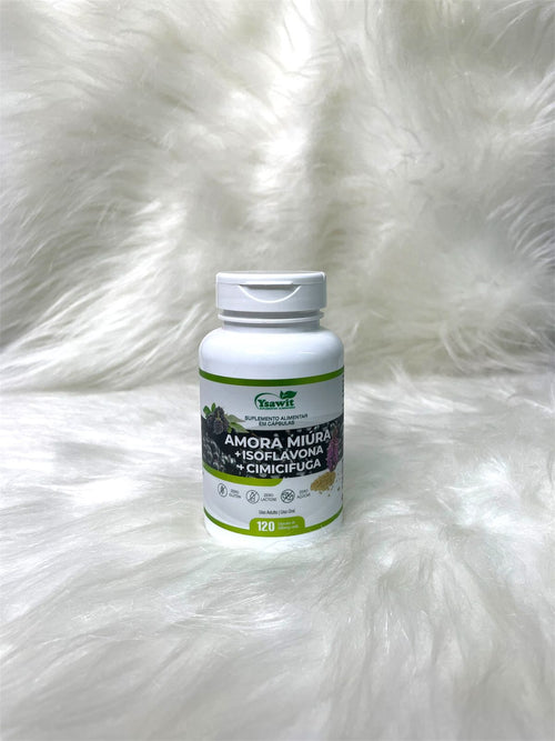 3 Suplementos Amora Miura Isoflavona Cimicífuga 3x120 Cáps Equilíbrio