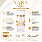 Yara Moi 25 Ml Perfume Spray Aroma Cremoso Elegância Marcante