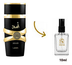 Asad Black Lattafa Perfume Masculino 10ml Alta Sofisticação