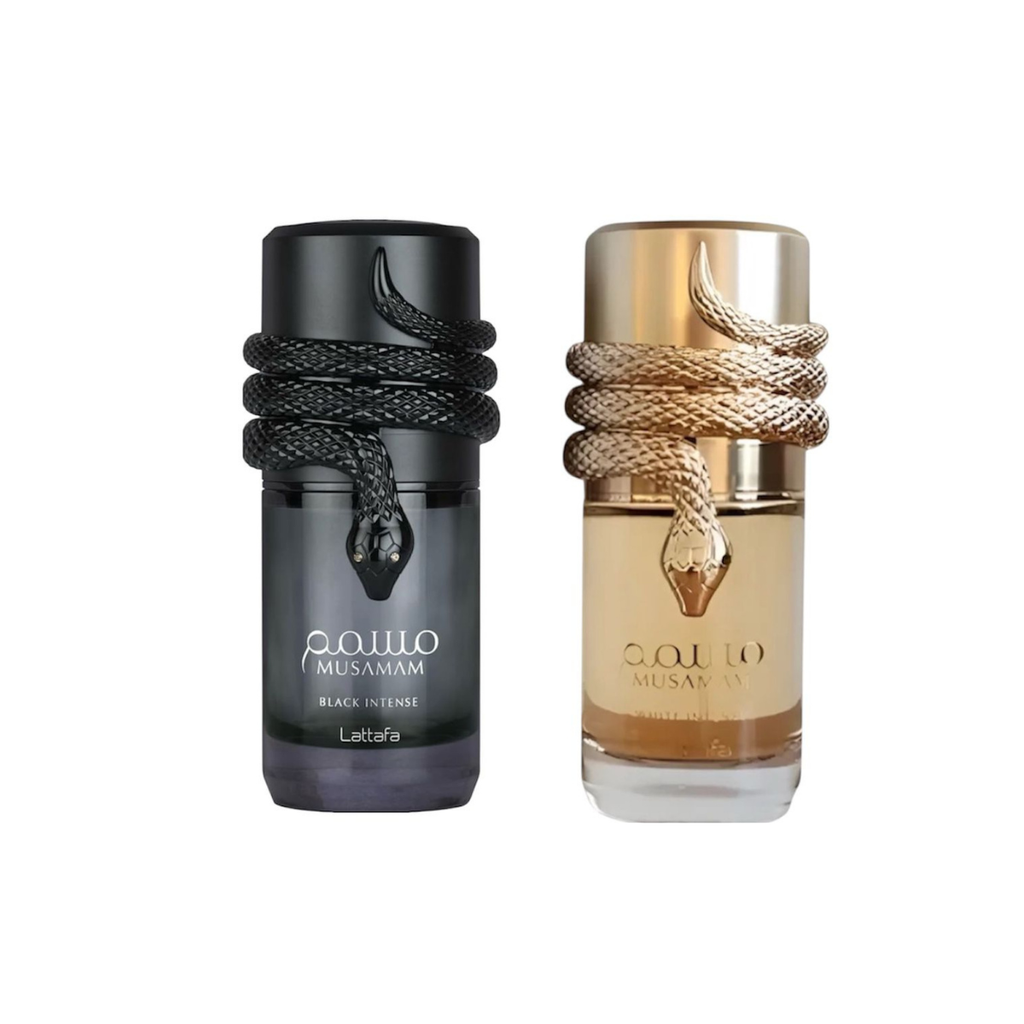 Kit Casal Musamam Black + Musamam White Perfumes Árabes Luxo