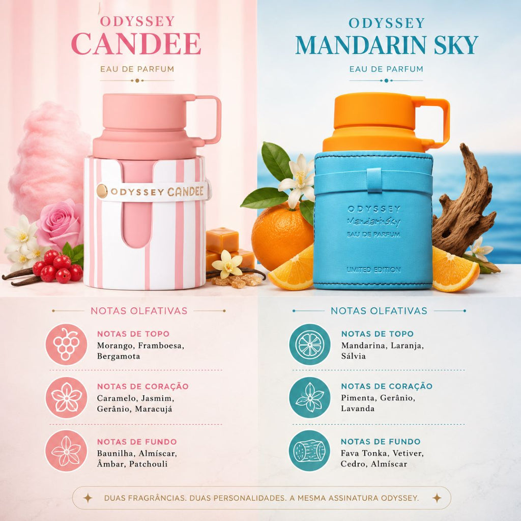 Kit Odyssey Candee + Odyssey Mandarin Sky Luxo E Sofisticação