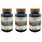 Kit De 3 Suplementos Maca Blend Fórmula Extrema Alta Potência 120 Caps