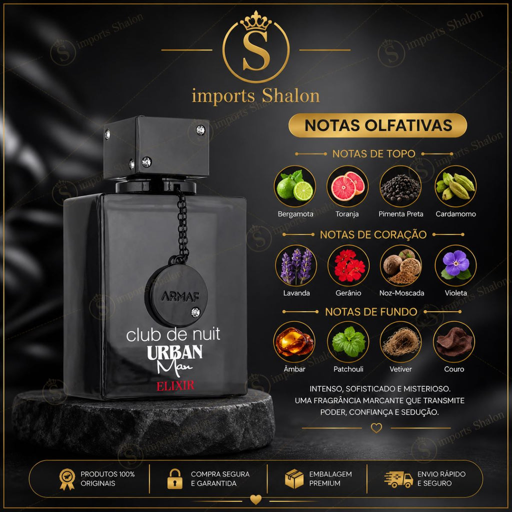 Club de Nuit Urban Man Perfume Masculino Aromático