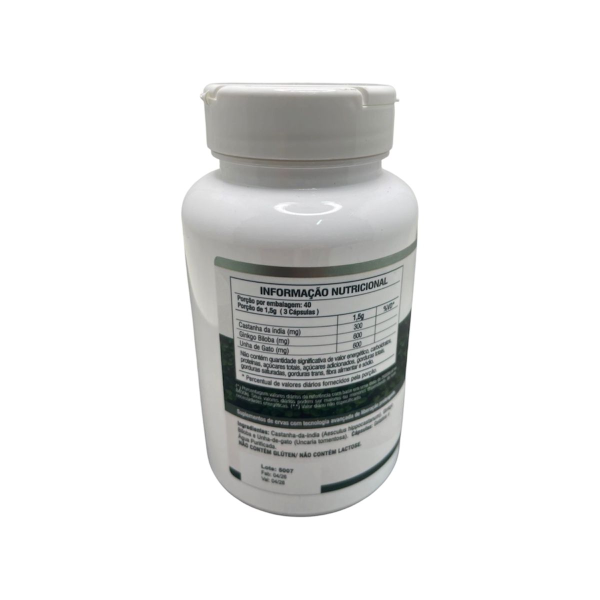 Suplemento Circula Plus Castanha Da Índia Ginkgo Biloba Premium 120 Caps