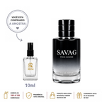 Mini Perfume Savag Pour Homme 10ml Aroma Masculino Marcante