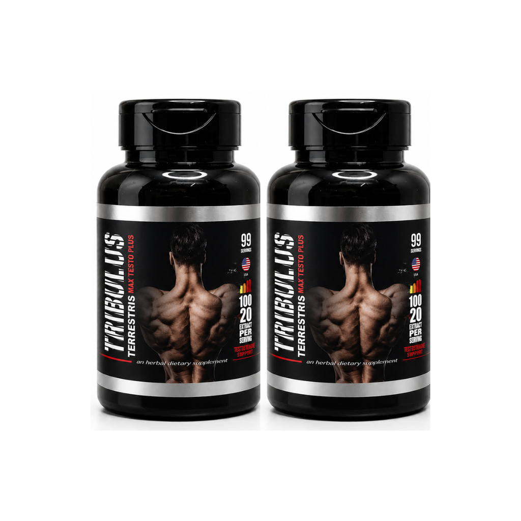 2 Suplementos Tribulus Terrestris Max Testo Plus Alta Potência