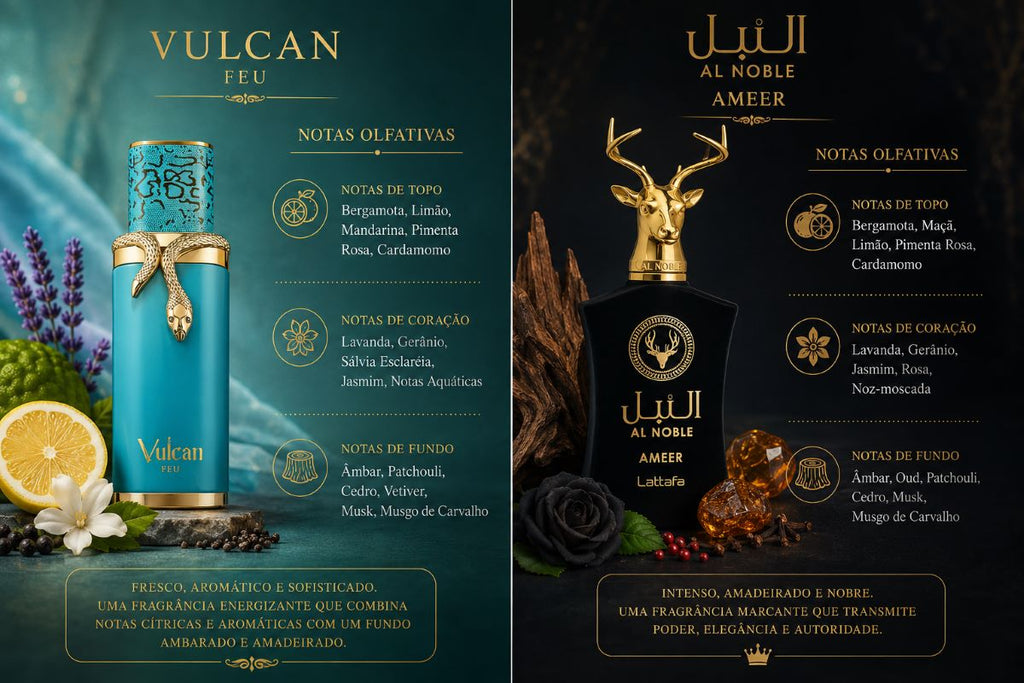 Kit Vulcan Feu E Al Noble Ameer Elegância E Intensidade