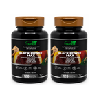 2 Suplementos Black Power Max Fórmula Alta Potência 2x120 Caps