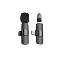 Microfone Lapela Sem Fio K8 USB Tipo C Para Gravações