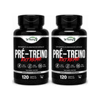 2 Suplementos Pré-Treino Extreme Fórmula Premium Alta Potência 2x120 Caps