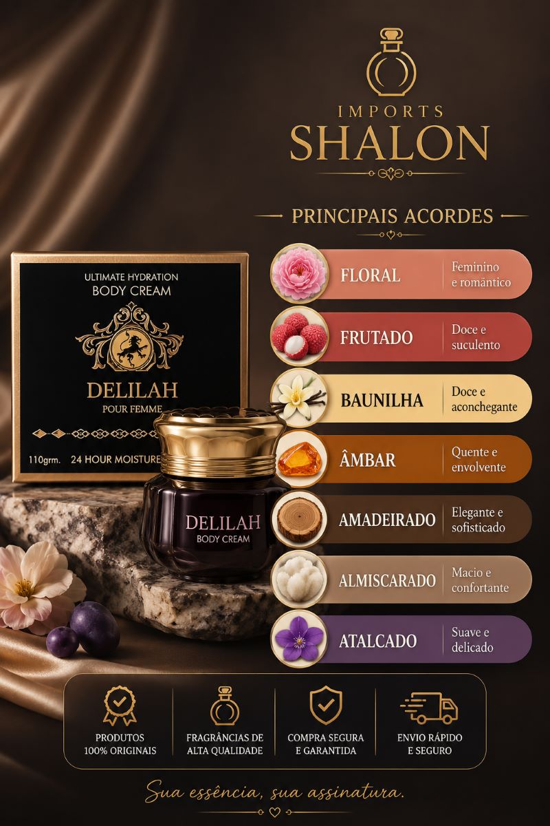 Creme Hidratante Delilah Pour Femme 110g Aroma Sofisticado