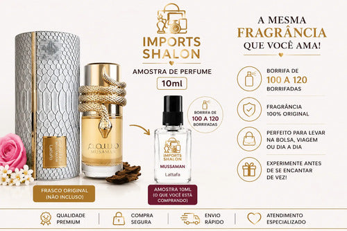 Musamam Perfume Da Cobra Lattafa 10ml Longa Fixação