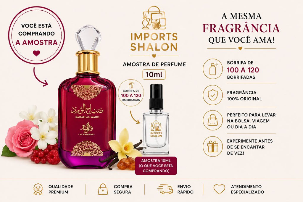 Mini Perfume Sabah Al Ward Delilah 10ml Floral Envolvente