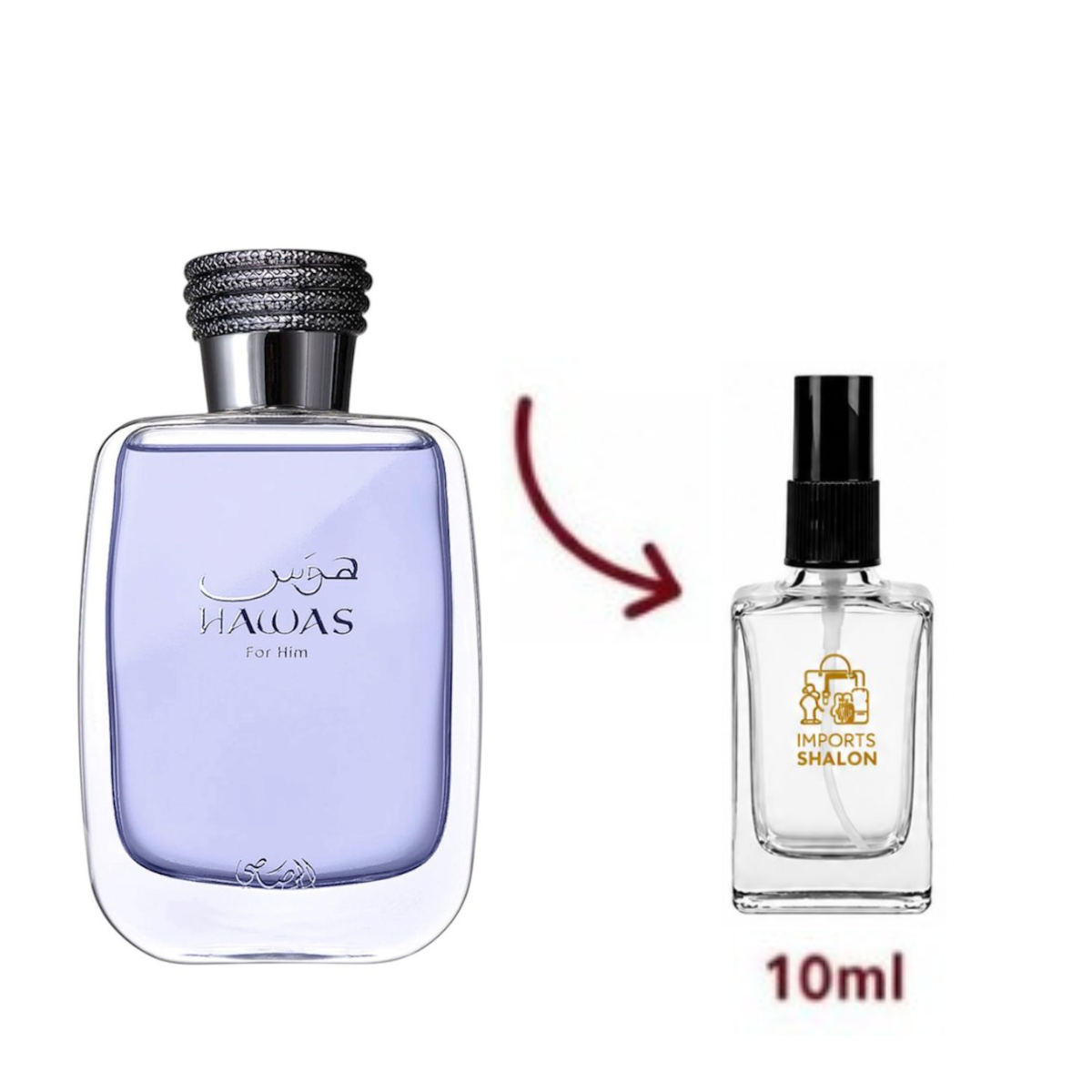 Hawas For Him 10ml Aroma Sedutor de Energia Incomparável