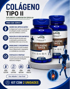 2 Suplementos Colágeno Tipo-2 2x120Cáps Articulações Mobilidade