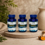 Kit 3 Suplementos Cúrcuma Colágeno Tipo-2 Magnésio 120 Caps