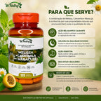 Suplemento Melissa Camomila Maracujá 120 Cápsulas Relaxamento Natural