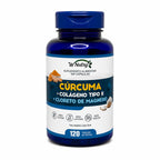 Suplemento Cúrcuma Colágeno Tipo-2 Magnésio 120 Caps