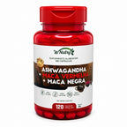Suplemento Ashwagandha + Maca Negra E Vermelha Energia Máxima