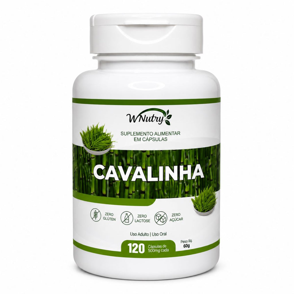 Suplemento Cavalinha Wnutry 120 Cápsulas Beleza Pele Cabelo Unhas