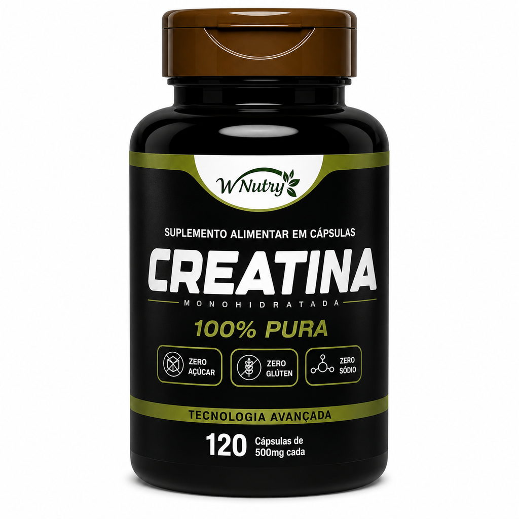 Suplemento Creatina  120 Cáps Monohidratada 100% Pura