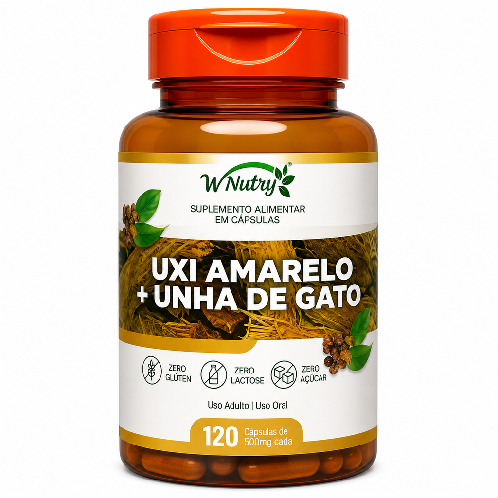 Uxi Amarelo + Unha de Gato Wnutry Poder Natural Forte