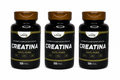3 Suplementos Creatina  3x120 Cáps Monohidratada 100% Pura