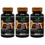 3 Suplementos Black Power Max Fórmula Extrema 3x120 Caps