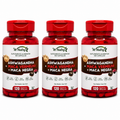Kit 3 Suplementos Ashwagandha + Maca Negra E Vermelha Mais Energia