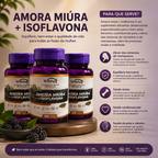Kit 3 Suplementos Amora Miura + Isoflavona 120 Caps Cada