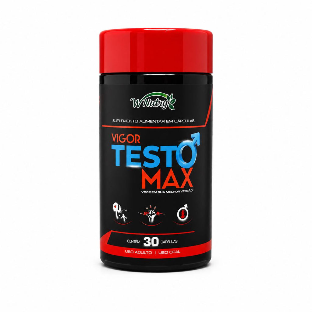 Suplemento Testo Max 30 Caps Energia Máxima E Alta Performance