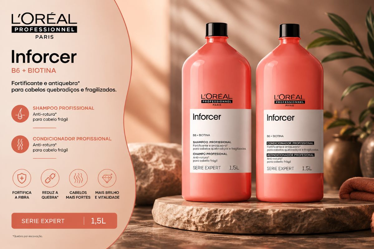 L'Oréal Inforcer Kit Shampoo E Condicionador Fortalecedor