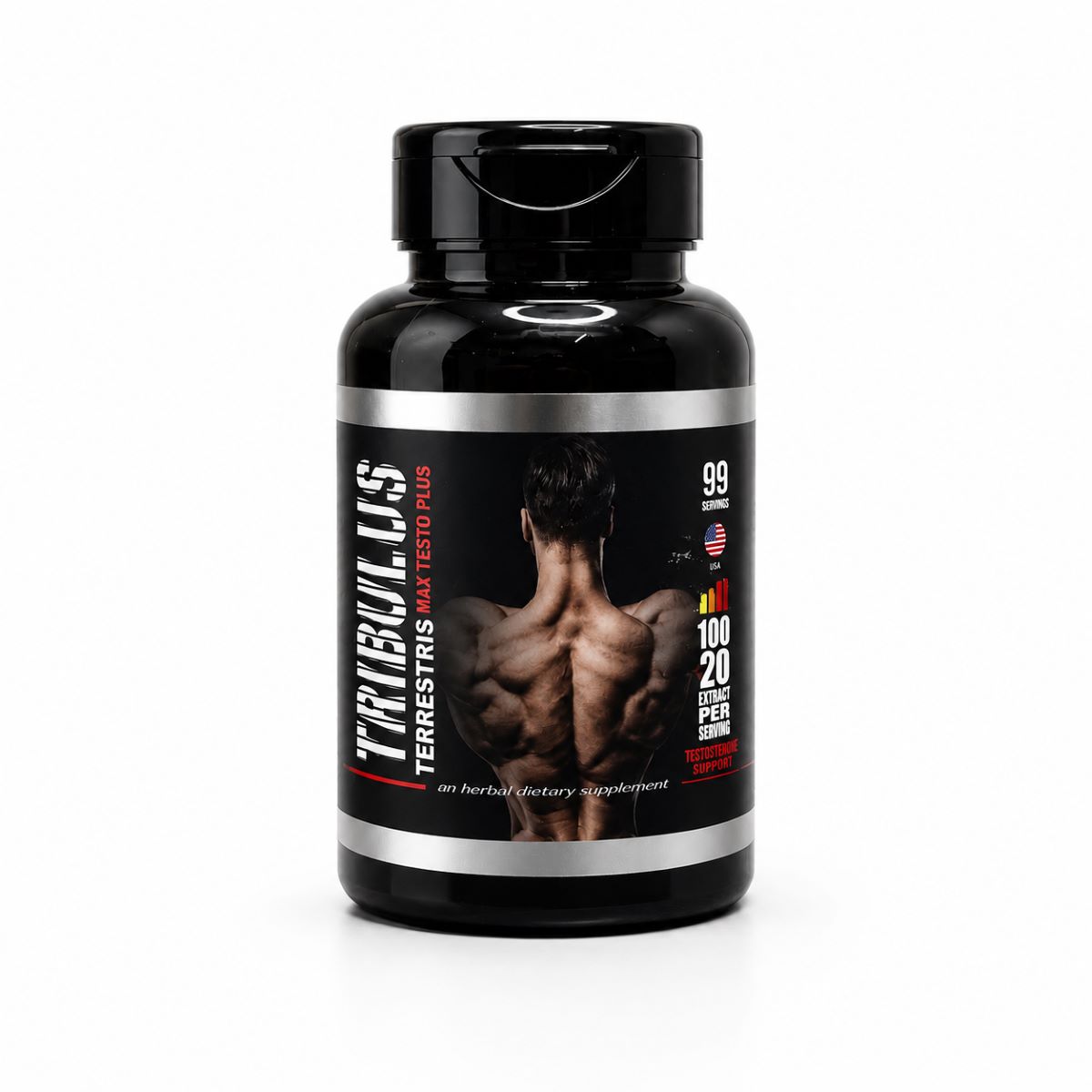 Suplemento Tribulus Terrestris Max Testo Plus Alta Potência 120 Caps