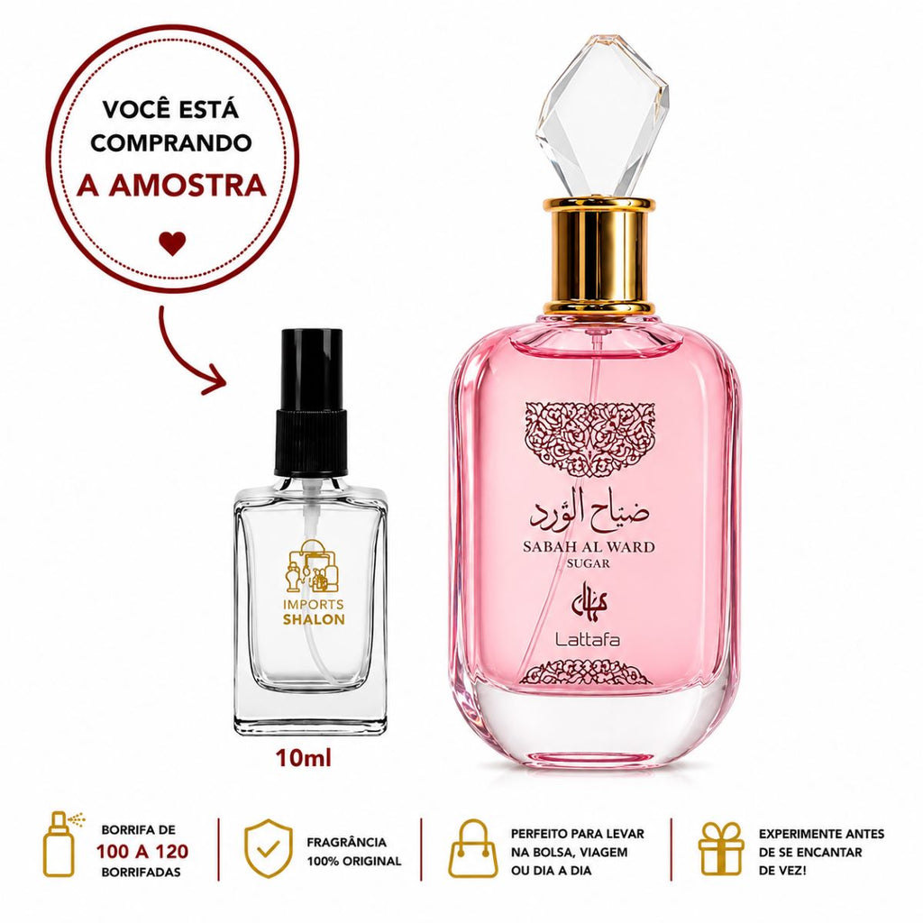 Sabah Al Ward Sugar 10ml Perfume Feminino Luxo