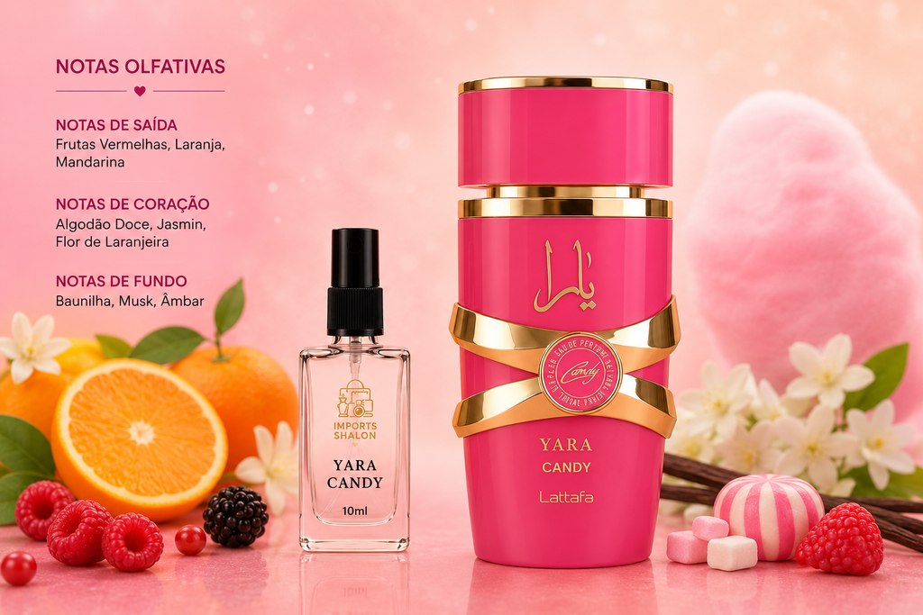 Yara Candy Lattafa 10ml Fragrância Exclusiva