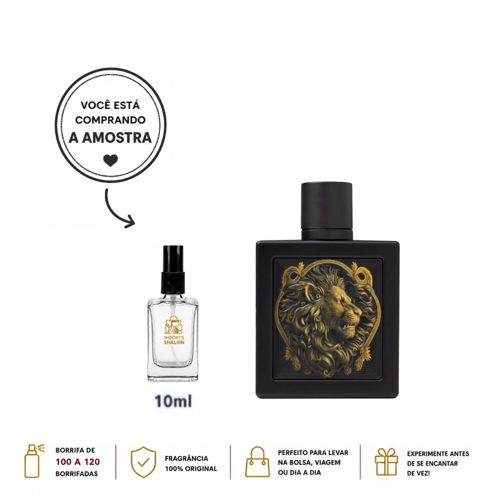 Mini Perfume Rayhaan Lion 10ml Doce Especiado Masculino