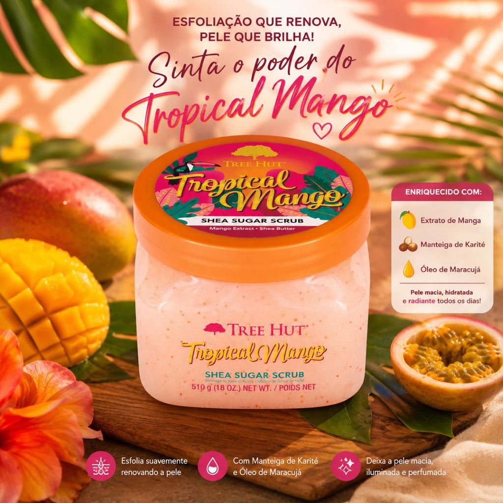 Esfoliante Corporal Tree Hut Tropical Mango Fragrância Tropical