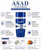 Mini Perfume Asad Zanzibar 25 Ml Alta Fixação Fragrância Marcante