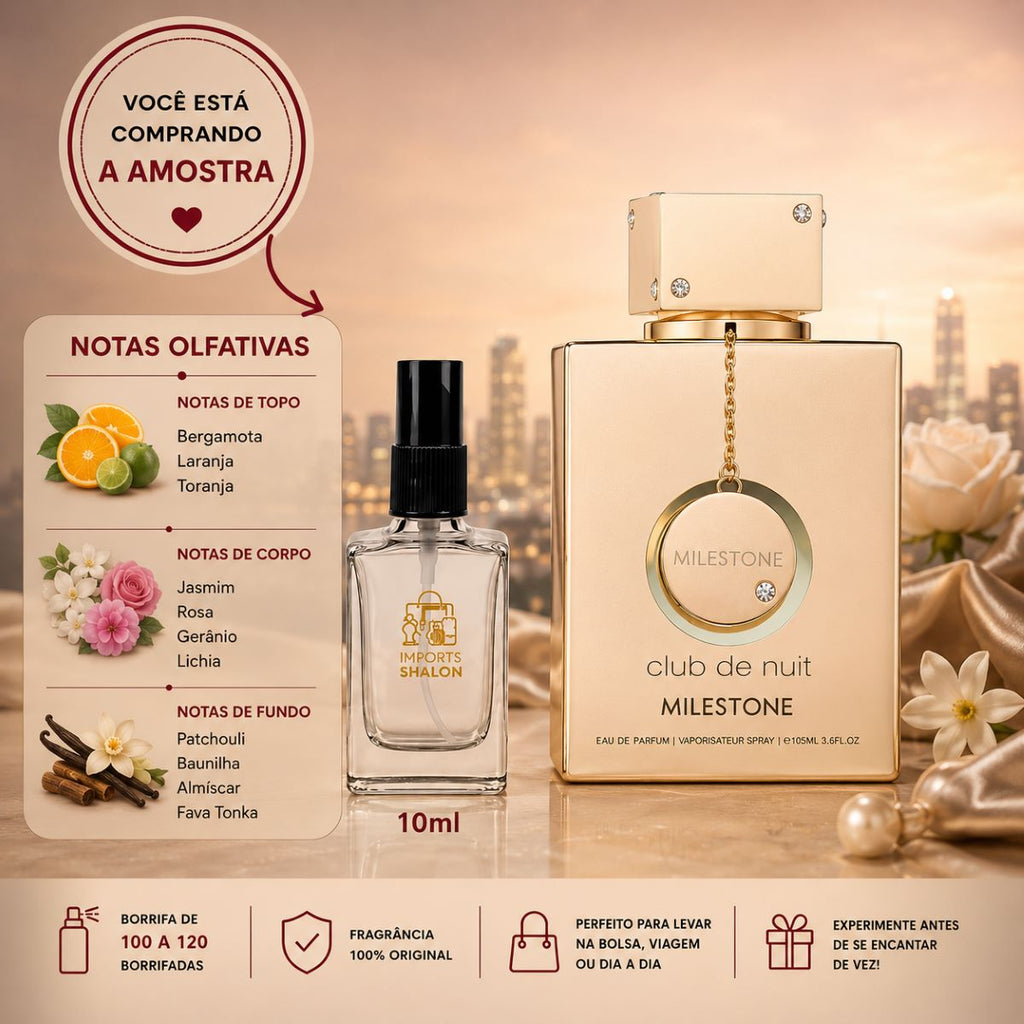 Club De Nuit Milestone 10ml Aroma Oceânico Marcante