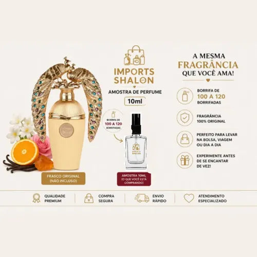 Afeef Pavão Lattafa 10ml Fragrância Sofisticada E Exclusiva