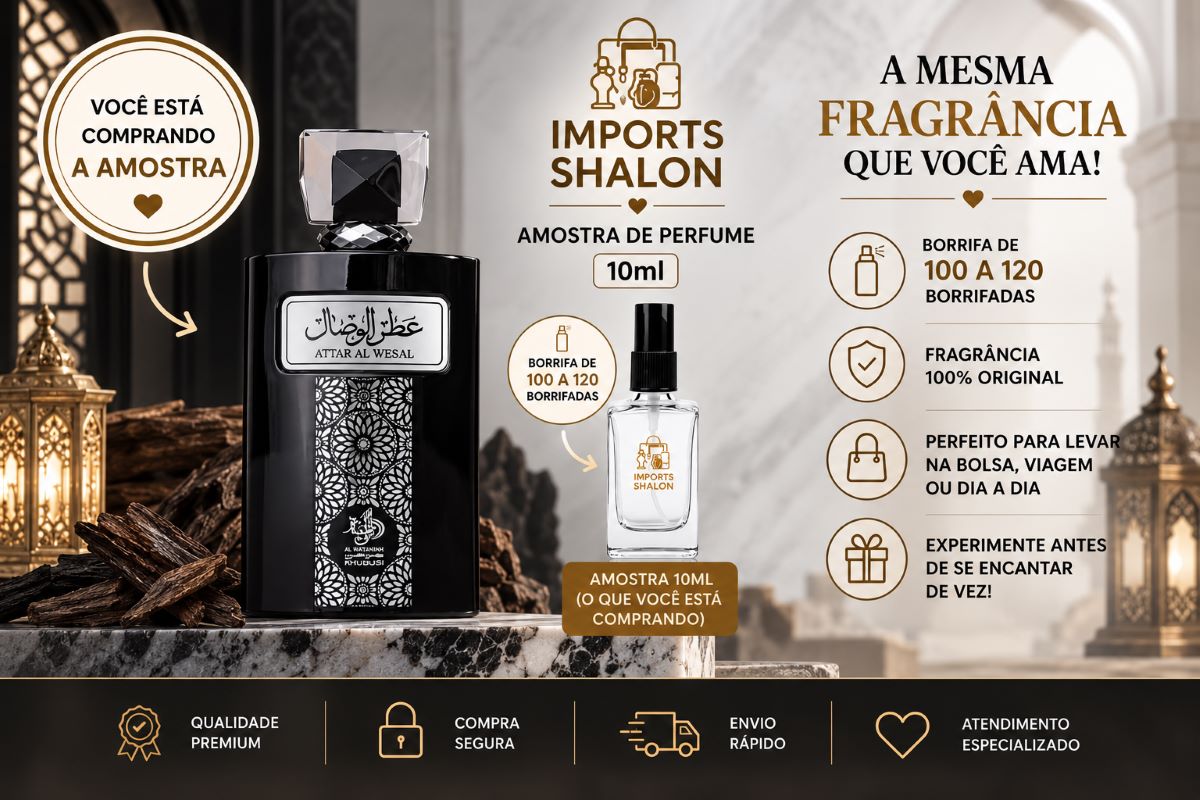 Mini Perfume Attar Al Wesal 10ml Doce Especiado