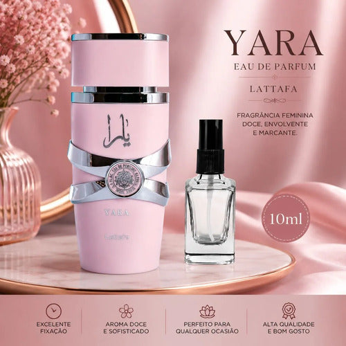 Perfume Yara 10ml Lattafa Feminino Alta Fixação