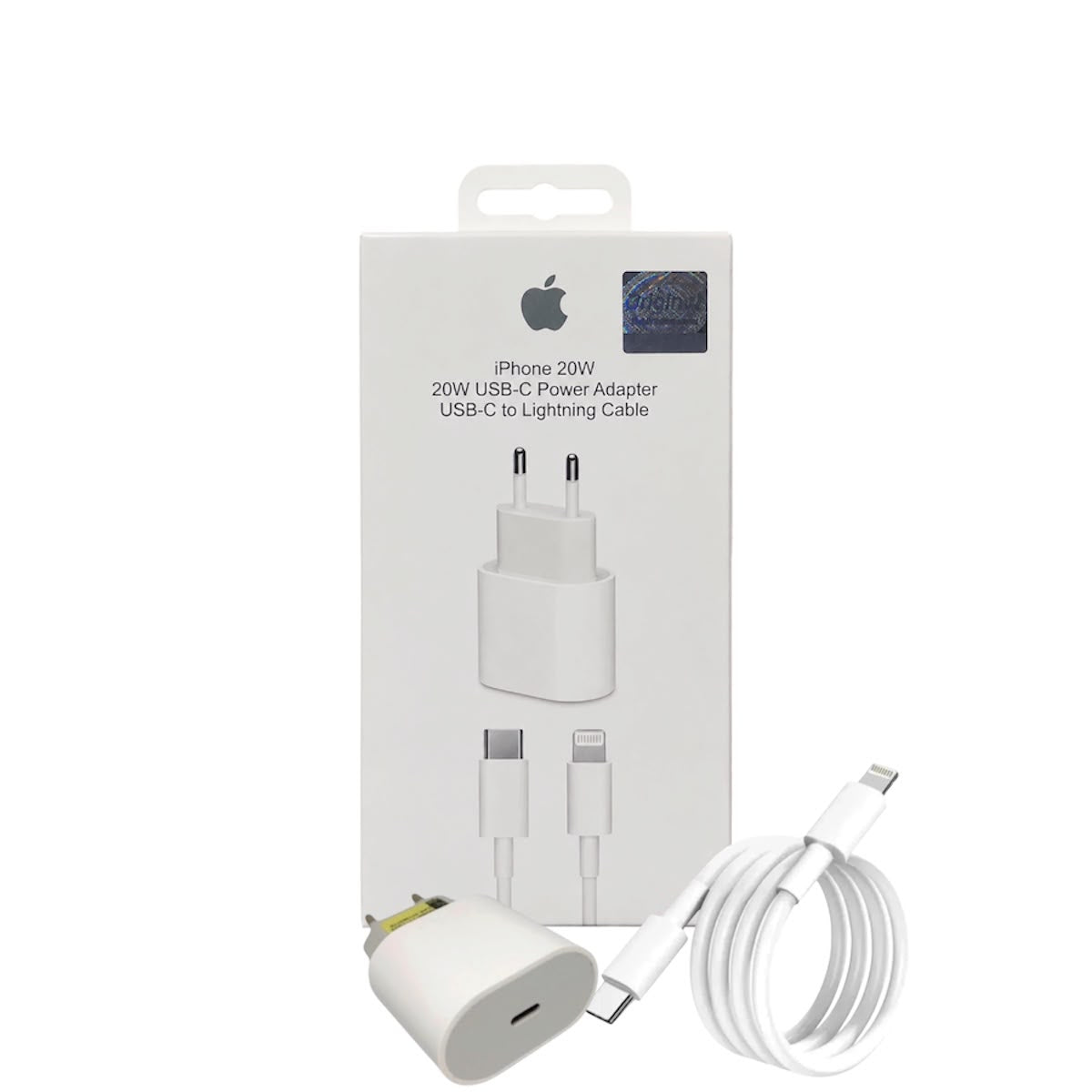 Carregador USB-C 20W Cabo Lightning Compatível Com iPhone