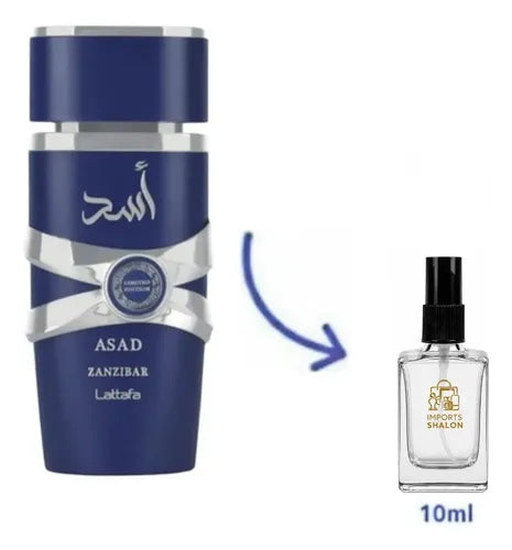 Perfume Asad Zanzibar 10ml Lattafa Aroma De Impacto